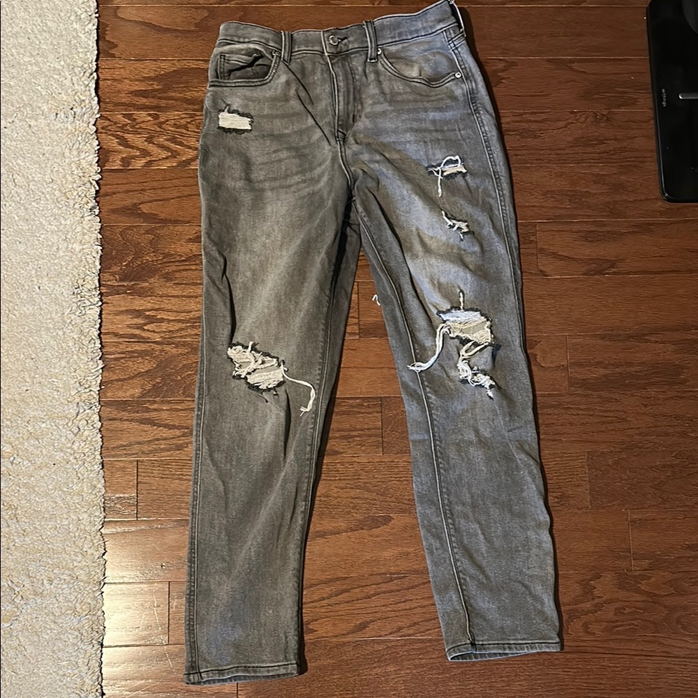 Distressed Eunina Gray Women's Jeans